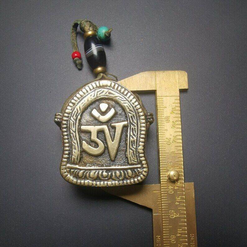 Gau Ghau Shrine, Altar Amulet Pendant - Tibetan Buddhist amulet, view 6