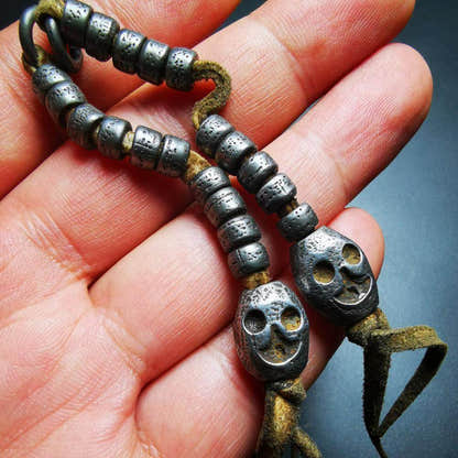 6mm Cold Iron Prayer Bead Counters - Tibetan Buddhist art, view 9