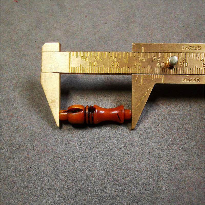 Bone Carved Vajra Bell Pendant - Tibetan Buddhist vajra, view 11