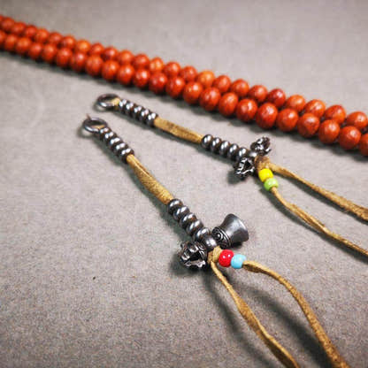 6mm Cold Iron Prayer Bead Counters - Tibetan Buddhist art, view 4