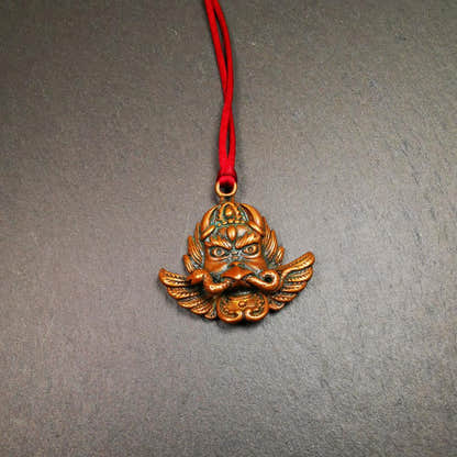 Garuda Amulet 1.37" - Tibetan Buddhist amulet, size reference