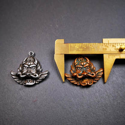 Garuda Amulet 1.37" - Tibetan Buddhist amulet, view 9