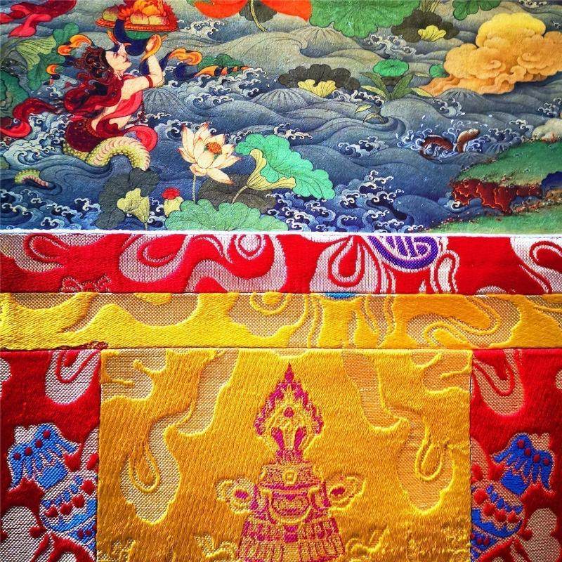 Manjusri - Tibetan thangka painting, view 11