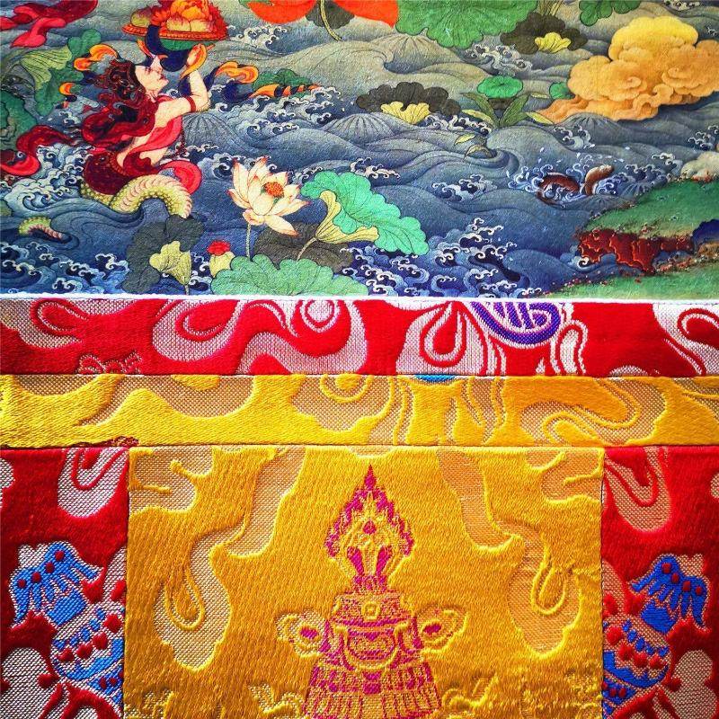 Padmasambhava - Guru Rinpoche - Tibetan thangka painting, view 10