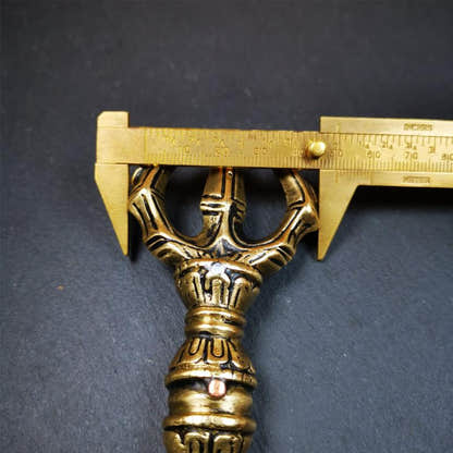 Unique Flat Vajra 6.3" - Tibetan Buddhist vajra, view 9