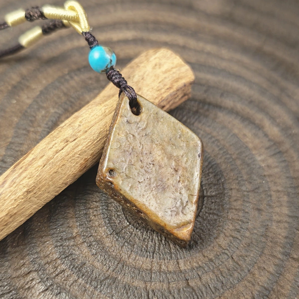 Kapala Amulet Pendant - Hum Syllable - Tibetan Buddhist amulet, view 7