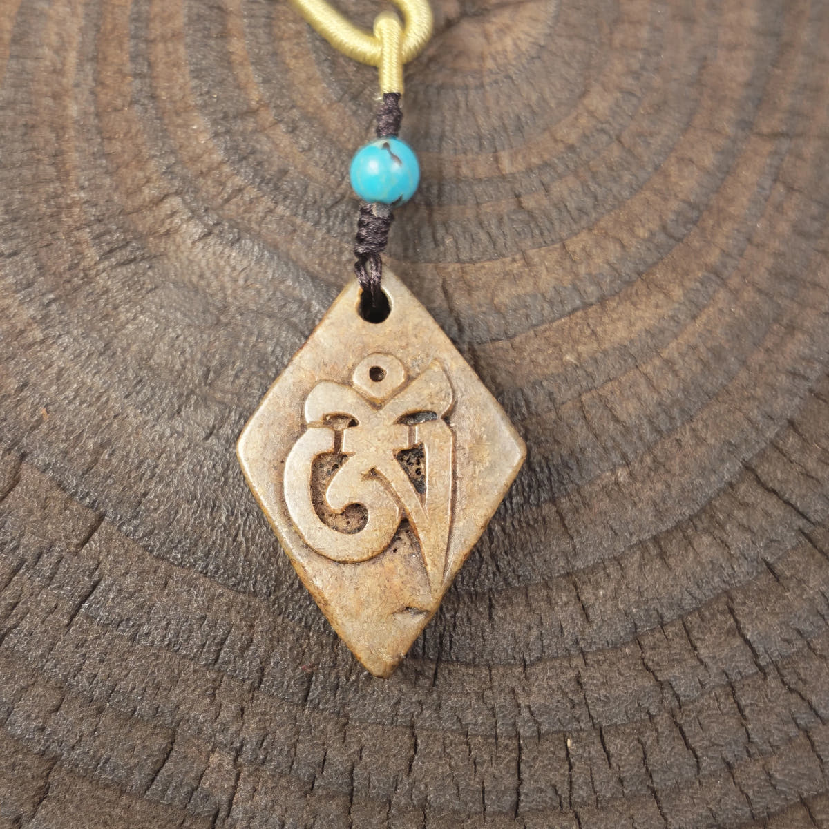 Kapala Amulet Pendant - Hum Syllable - Tibetan Buddhist amulet, view 10