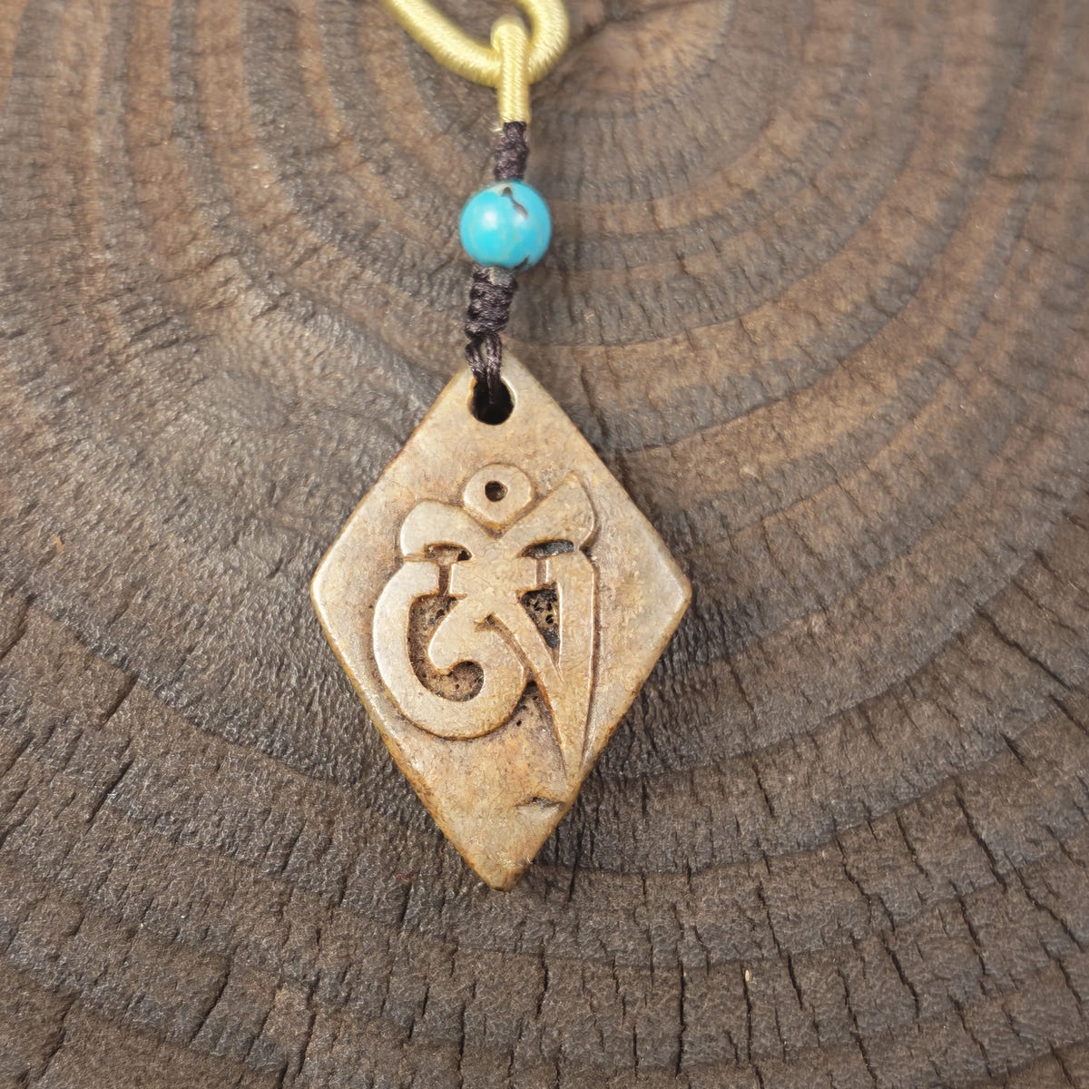 Kapala Amulet Pendant - Hum Syllable - Tibetan Buddhist amulet, view 10