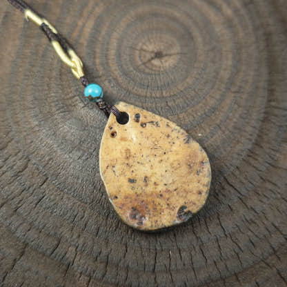 Kapala Amulet Pendant - Hum Syllable - Tibetan Buddhist amulet, view 4