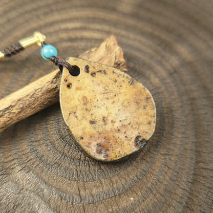 Kapala Amulet Pendant - Hum Syllable - Tibetan Buddhist amulet, view 7