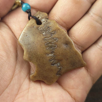Kapala Amulet Pendant - Free-Form - Tibetan Buddhist amulet, view 5