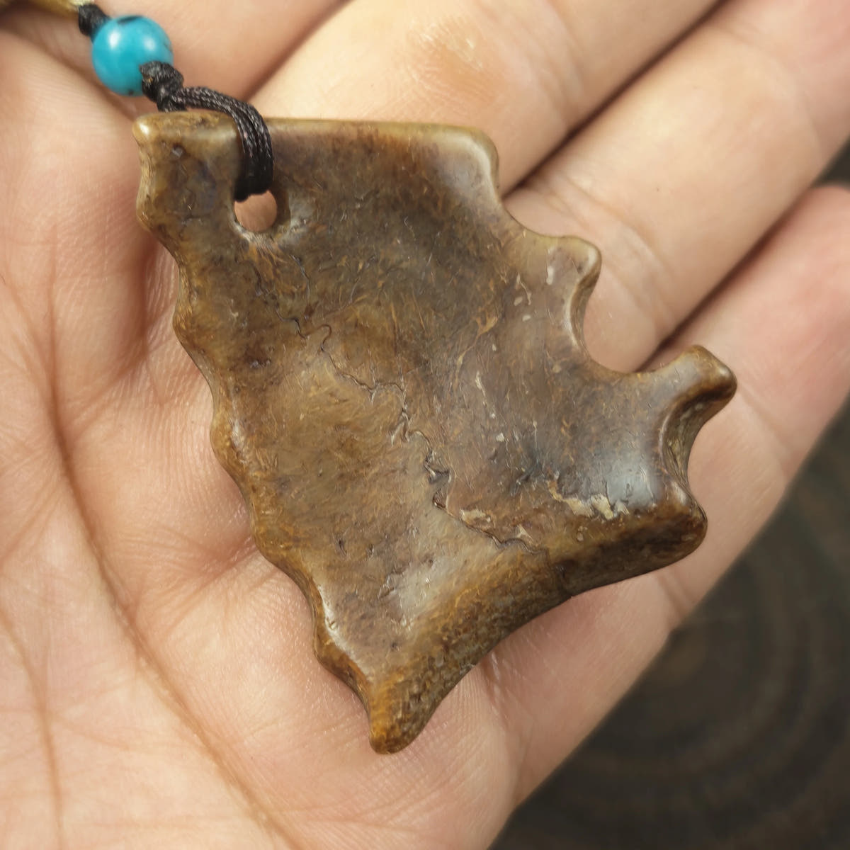 Kapala Amulet Pendant - Free-Form - Tibetan Buddhist amulet, view 6