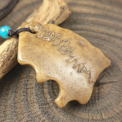 Kapala Amulet Pendant - Free-Form - Tibetan Buddhist amulet, view 7