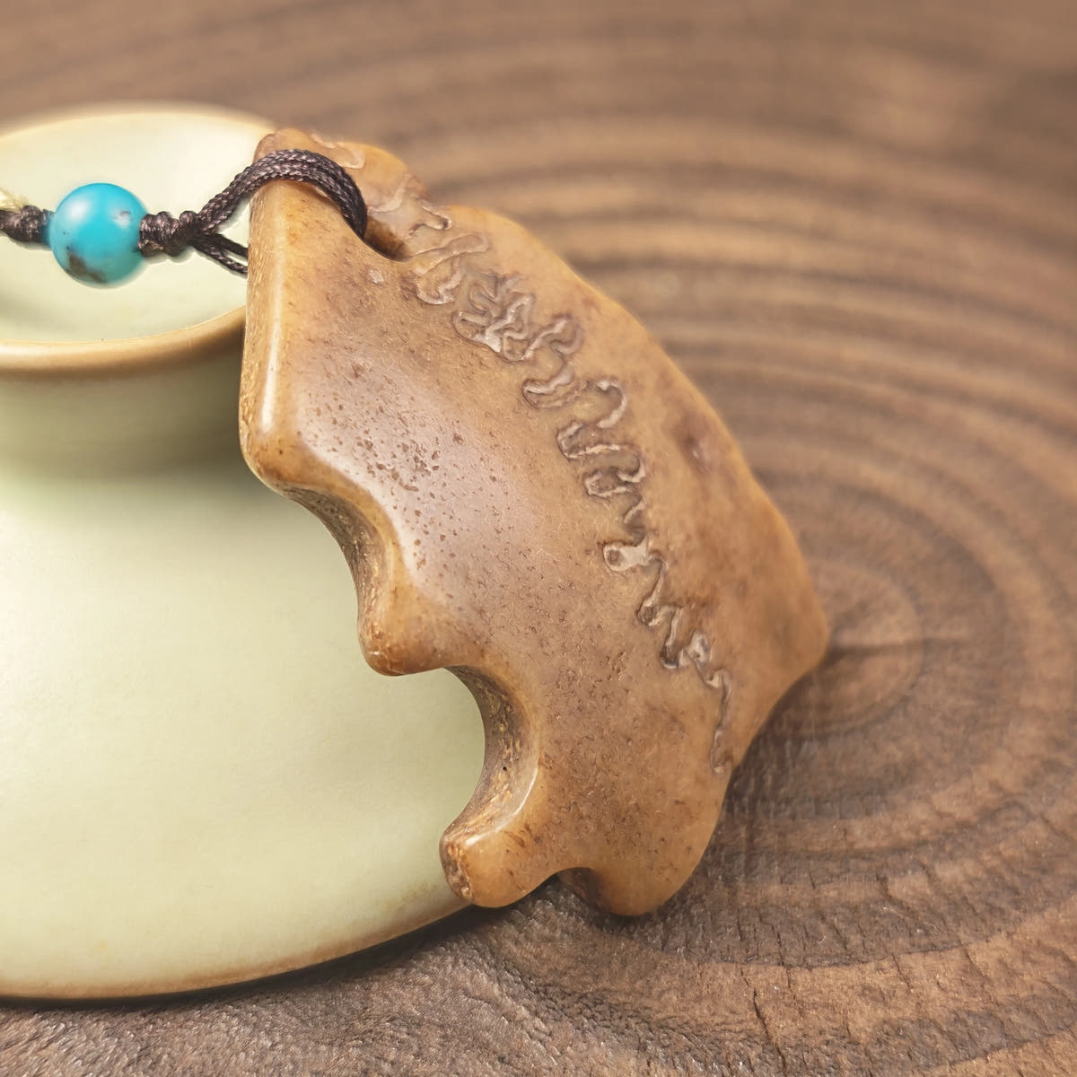 Kapala Amulet Pendant - Free-Form - Tibetan Buddhist amulet, view 9