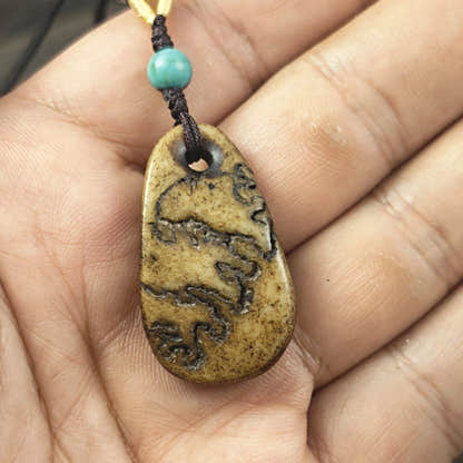 Kapala Amulet Pendant - Conch Shell - Tibetan Buddhist amulet, view 5