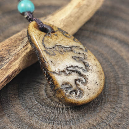 Kapala Amulet Pendant - Conch Shell - Tibetan Buddhist amulet, view 6