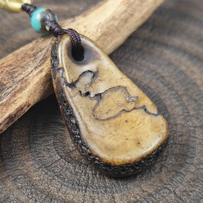 Kapala Amulet Pendant - Conch Shell - Tibetan Buddhist amulet, view 7