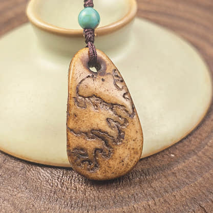 Kapala Amulet Pendant - Conch Shell - Tibetan Buddhist amulet, view 9