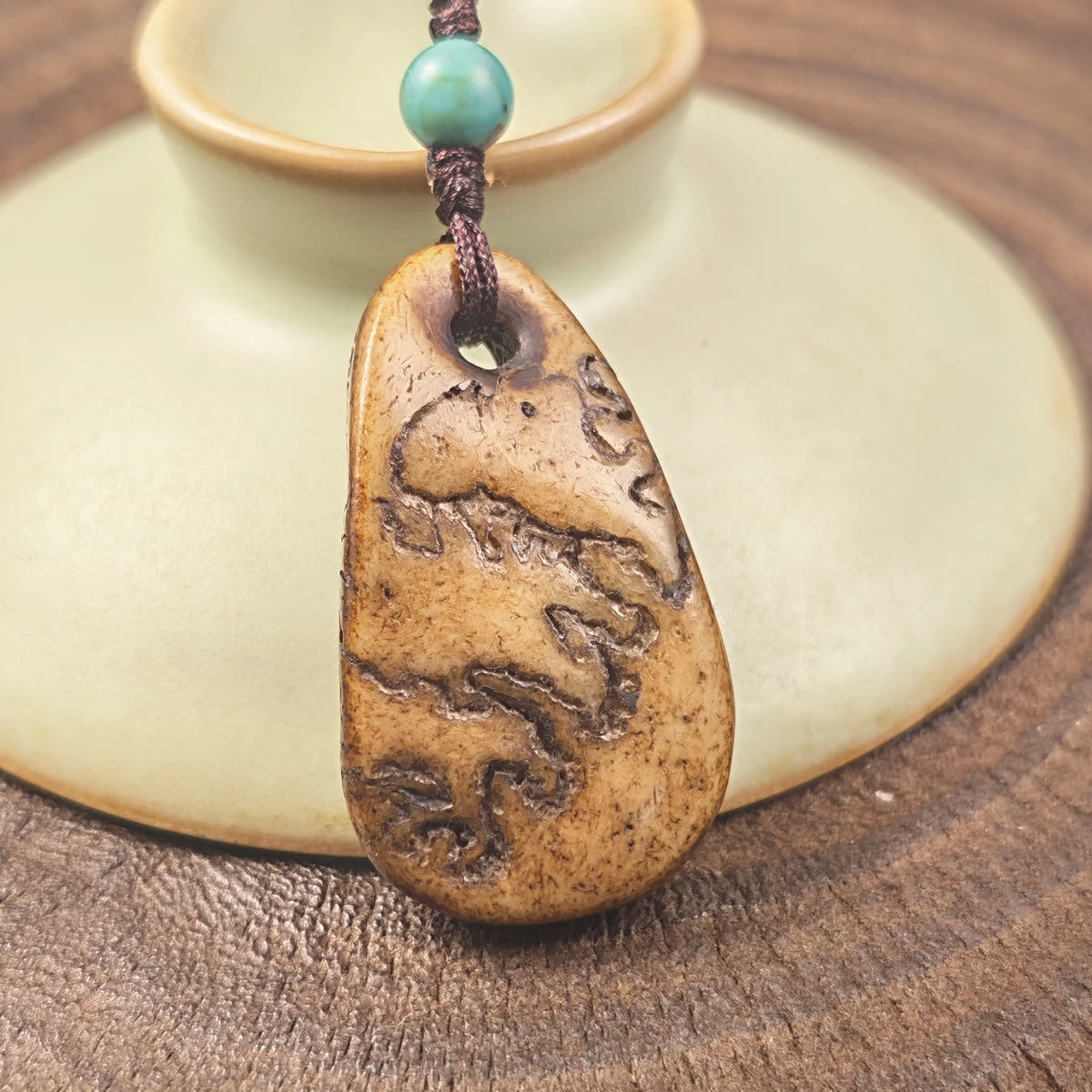 Kapala Amulet Pendant - Conch Shell - Tibetan Buddhist amulet, view 9