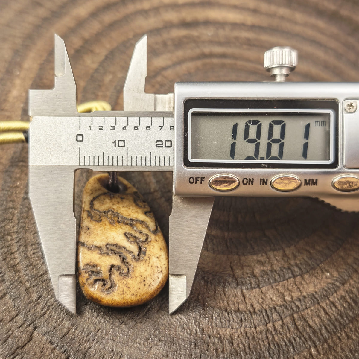 Kapala Amulet Pendant - Conch Shell - Tibetan Buddhist amulet, view 10