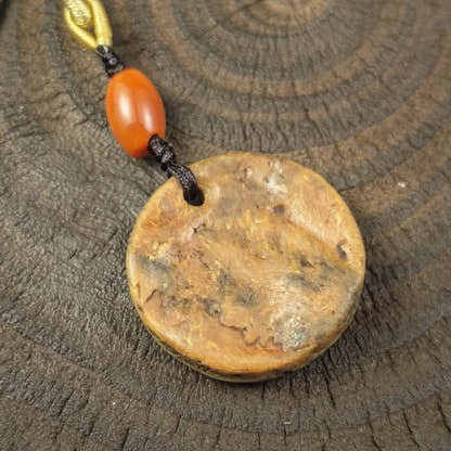 Kapala Amulet Pendant - Round Medallion - Tibetan Buddhist amulet, view 4
