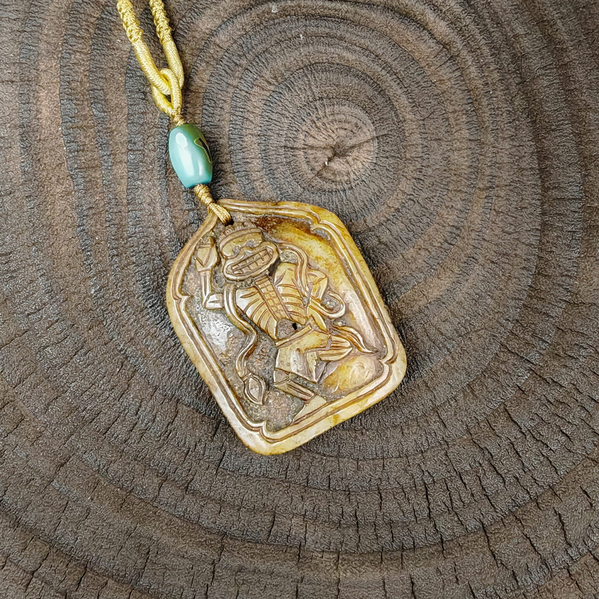 amulet Garuda - Tibetan Buddhist amulet, front view