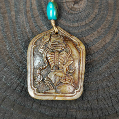 amulet Garuda - Tibetan Buddhist amulet, detailed view