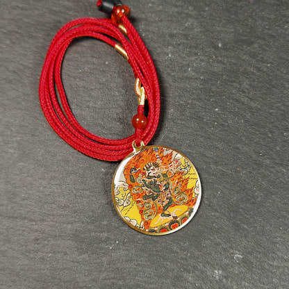 Lion Faced Dakini Amulet | Simhamukha Tibetan Protective Pendant | Sacred Buddhist Talisman, Blessed Spiritual Jewelry & Meditation Gift