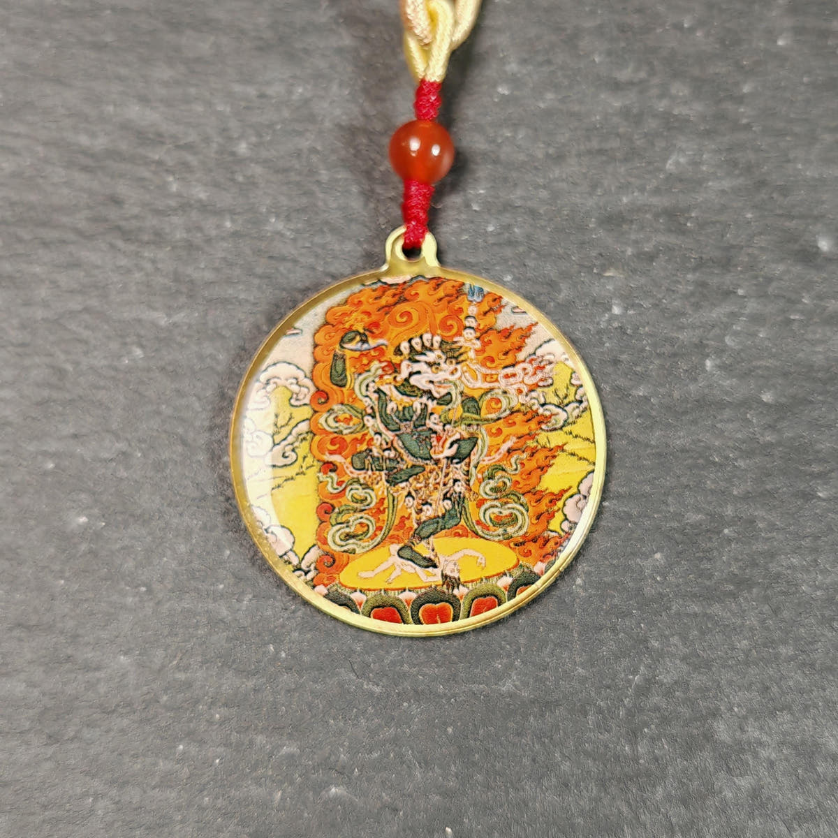 Lion Faced Dakini Amulet | Simhamukha Tibetan Protective Pendant | Sacred Buddhist Talisman, Blessed Spiritual Jewelry & Meditation Gift