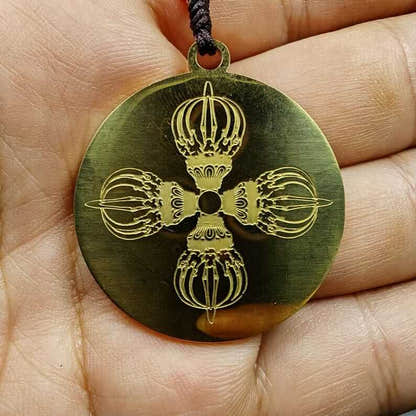 Mantra Charm of Lion-faced Dakini/Simhamukha Amulet - Tibetan Buddhist amulet, view 5