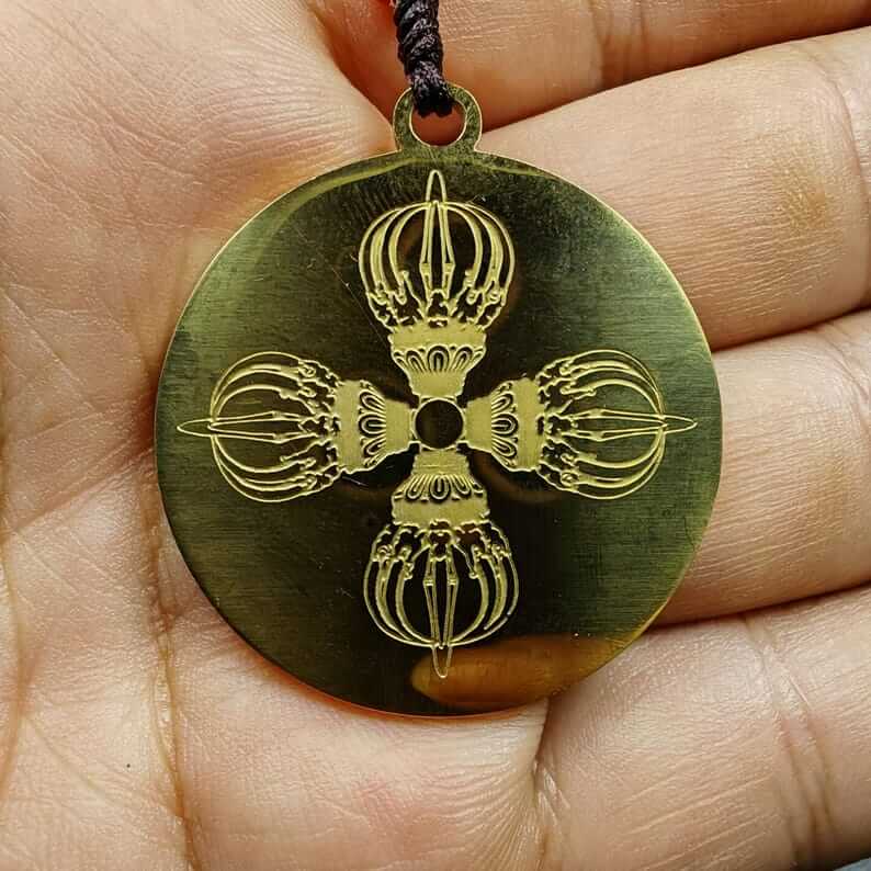 Mantra Charm of Lion-faced Dakini/Simhamukha Amulet - Tibetan Buddhist amulet, view 5