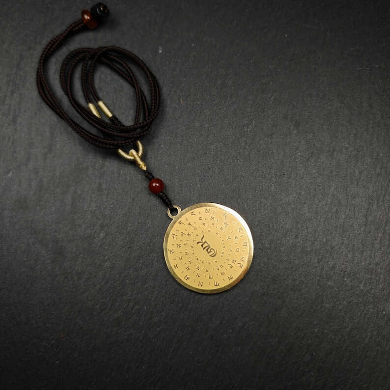 Mantra Charm of Lion-faced Dakini/Simhamukha Amulet - Tibetan Buddhist amulet, view 6