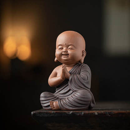 Purple Sand Meditation Buddha Statue - Tibetan Buddhist statue, detailed view