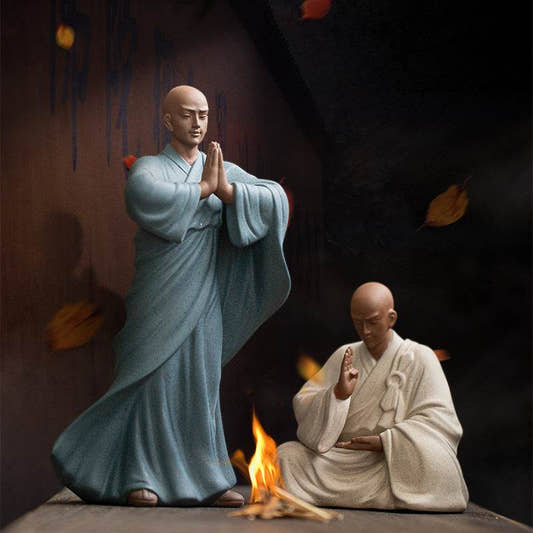 Meditation Buddha Statues - Tibetan Buddhist statue, front view