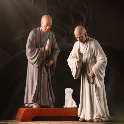 Purple Sand Meditation Buddha Statues - Tibetan Buddhist statue, detailed view