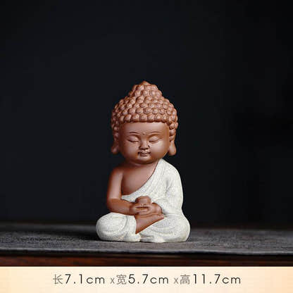 Purple Sand Shakyamuni,Avalokiteshvara,Ksitigarba Buddha Statues - Tibetan Buddhist statue, view 16