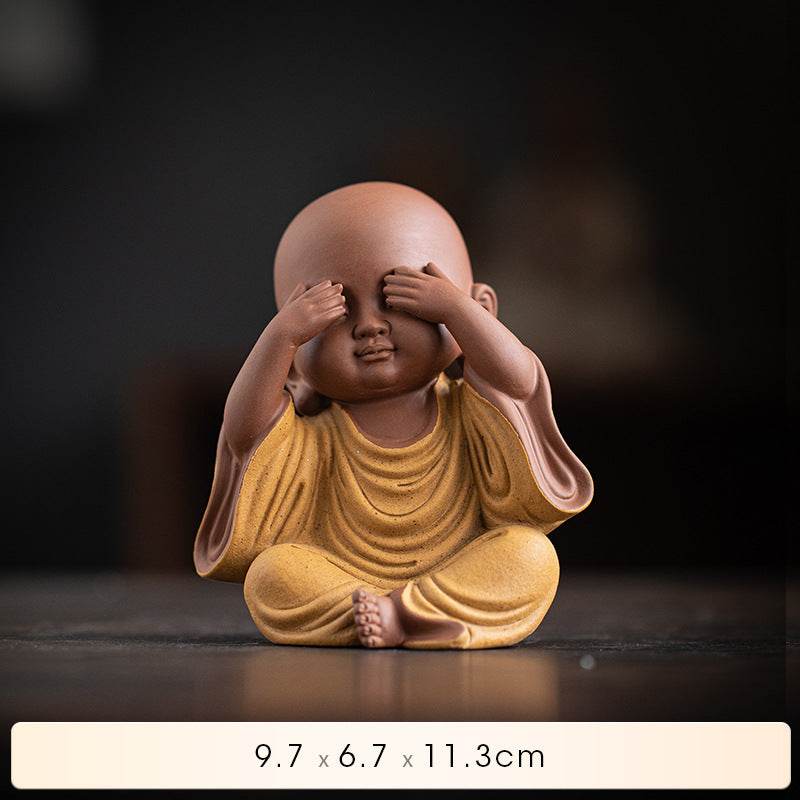 Purple Sand Meditation Buddha Statues - Tibetan Buddhist statue, view 24