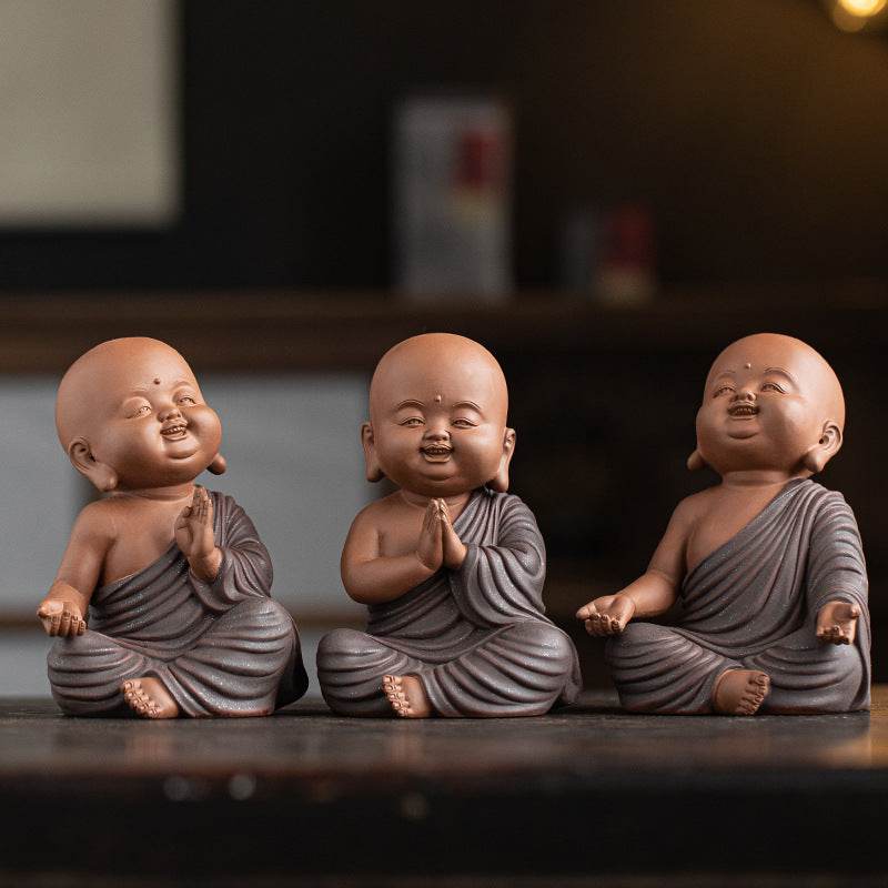 Purple Sand Meditation Buddha Statue - Tibetan Buddhist statue, view 4