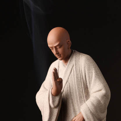 Purple Sand Meditation Buddha Statues - Tibetan Buddhist statue, view 4