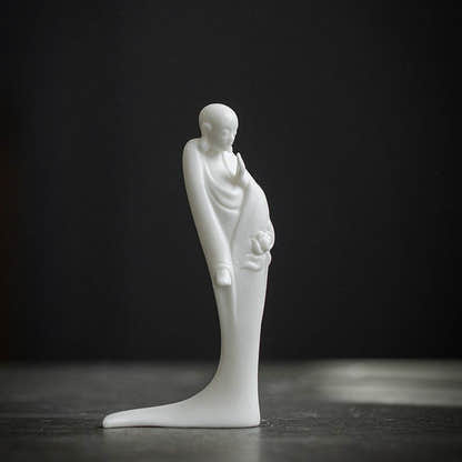 White Porcelain Buddha Statue - Tibetan Buddhist statue, view 20