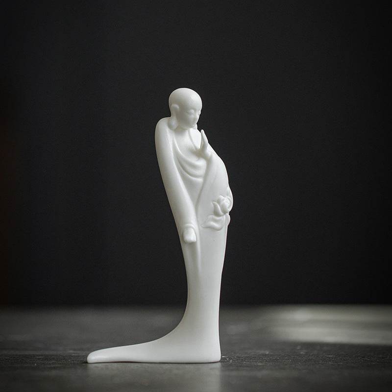 White Porcelain Buddha Statue - Tibetan Buddhist statue, view 20