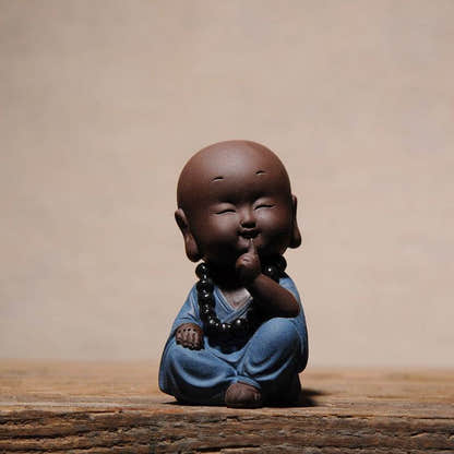 Purple Sand Meditation Buddha Statues - Tibetan Buddhist statue, front view
