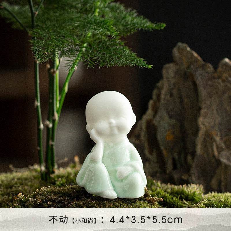 Ceramic Meditation Buddha Statue - Tibetan Buddhist statue, view 6