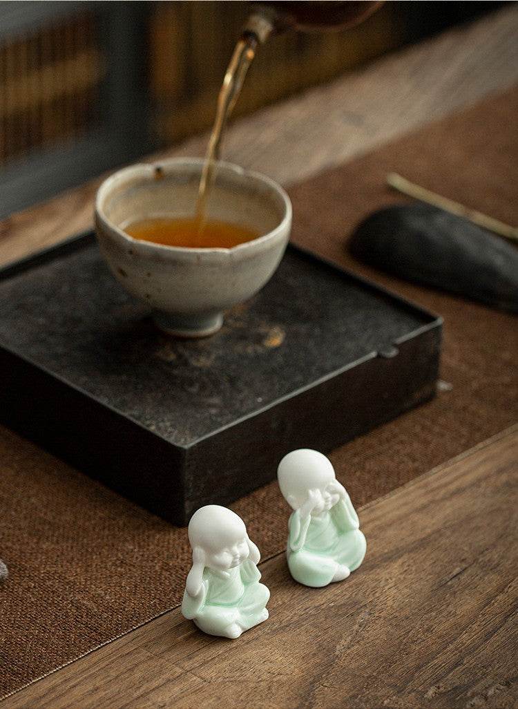 Ceramic Meditation Buddha Statue - Tibetan Buddhist statue, view 11