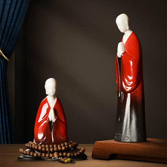 Meditation Buddha Statues - Tibetan Buddhist statue, front view