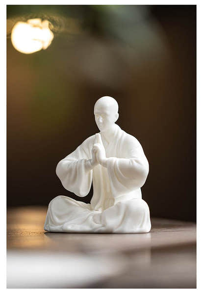 White Porcelain Meditation Buddha Statues - Tibetan Buddhist statue, view 11