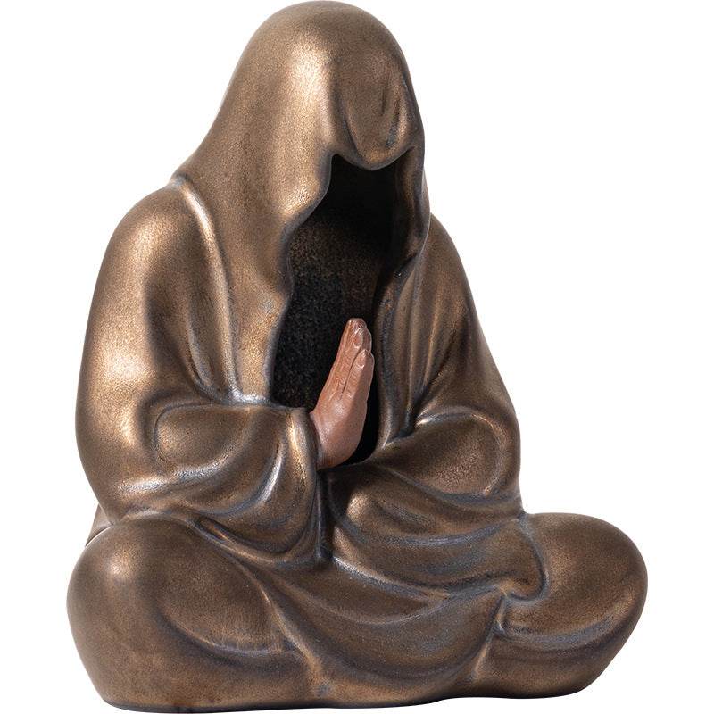 Purple Sand Meditation Buddha Statue - Tibetan Buddhist statue, view 5