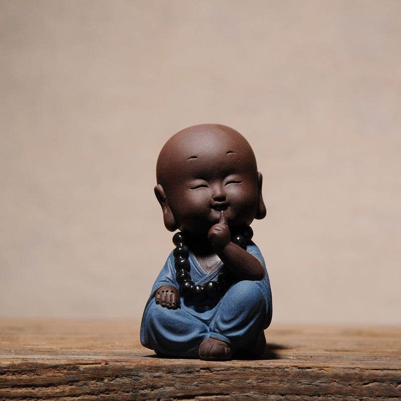 Purple Sand Meditation Buddha Statues - Tibetan Buddhist statue, view 8
