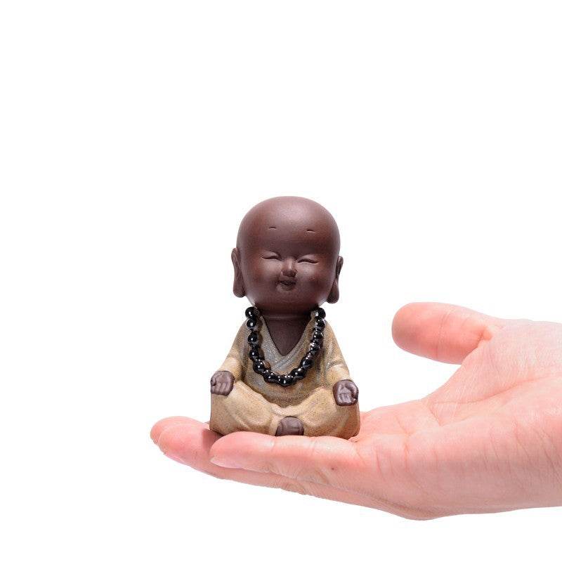 Purple Sand Meditation Buddha Statues - Tibetan Buddhist statue, view 4