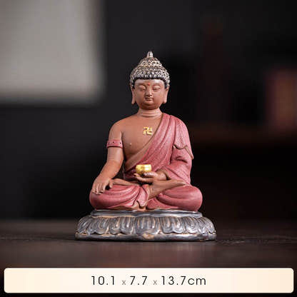 Shakyamuni Meditation Buddha Statue - Tibetan Buddhist statue, size reference